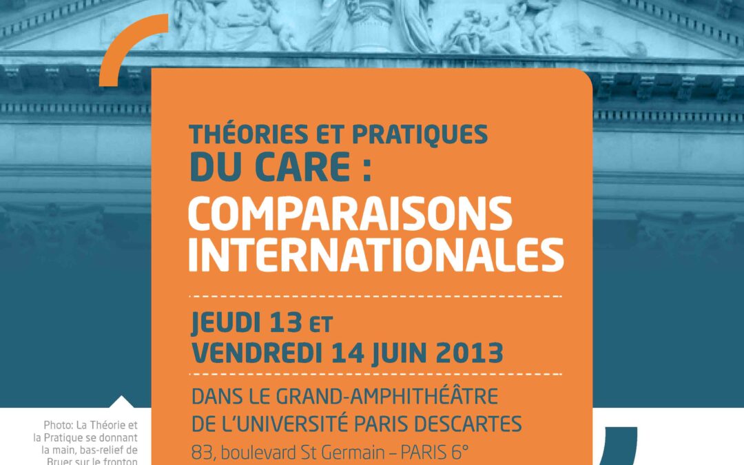 Théories et pratiques du care 2013